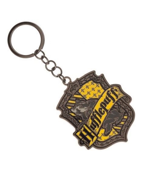 harry potter house metal keychain hufflepuff by bioworld|Bioworld .